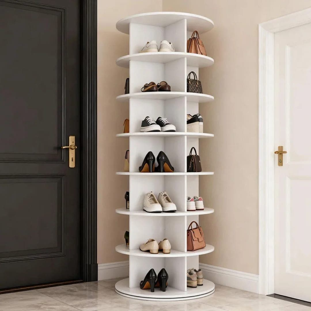 Rotating Shoe and Bag Organiser